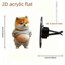 可爱小猫汽车空调出风口扩散器 亚克力汽车出风口装饰夹 配两片香薰片 无味+随机香味 汽车清新剂 汽车内饰 - 均碼 - 查看 4