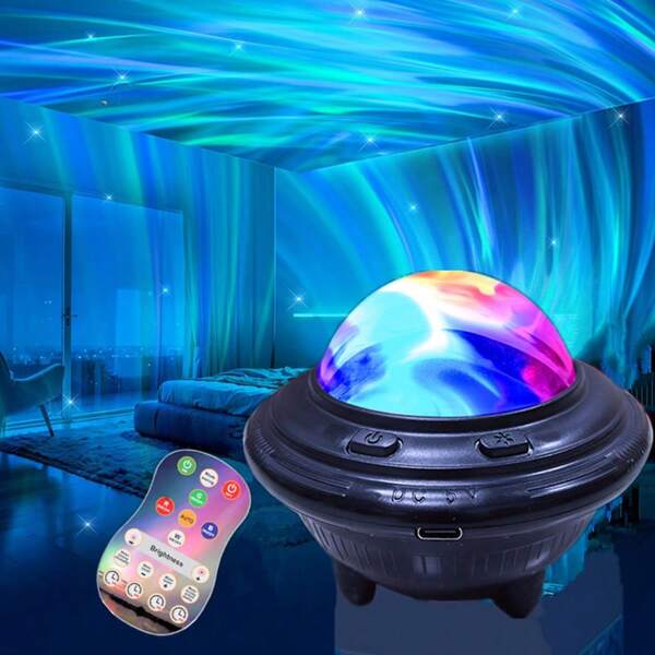 Northern Lights Projector 14 Color LED Dream Night Lights, Cloud Projector With Timer And Remote Control, For Room Bedroom Living Room Romantic Decoration, Valentine's Day, Party, Birthday, Star Night Lights Holiday Gift Decoration Atmosphere Lights