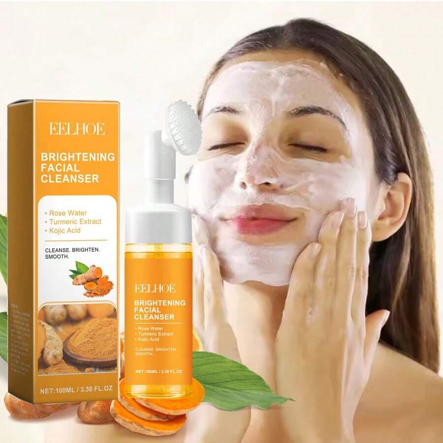 EELHOE Turmeric Brightening Facial SkincareCleanser, Comfort Deep Cleansing , Oily Skin,Gir Shower Products Facial CleansersFacial Cleansing Facial Wash - 橘色 - 查看 1