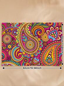 6/4pcs Kitchen And Table Cloths, Bohemian Geometric Pattern Table Mats For Dining Room, Kitchen, Dining Table