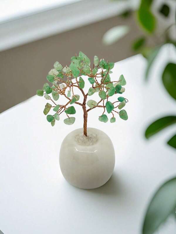 Décoration d'arbre de Noël en cristal miniature, cadeau de décoration de table de Noël, décoration de maison, décoration de cuisine, décoration de chambre, décoration de fête, artisanat décoratif, ornements de bureau, ornements décoratifs de table, décorations de fête, décorations de Noël, cadeaux de Noël