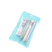 6er Schreibwaren-Set, Geburtstagsgeschenk, Kugelschreiber, Bleistift, Radiergummi, Korrekturflüssigkeit für Schule/Büro, Zeichenwerkzeug-Set, verschiedene Farben erhältlich: Pink, Blau, Lila, Grün, Schulmaterial, Rückkehr zur Schule