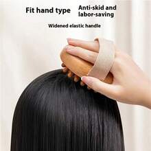 1/2 件手持仿木头皮和身体按摩器梳 - 仿木头部按摩刷，天然穴位经络治疗刷，用于头部放松、抗脂肪塑身、精油水疗和肌肉疼痛缓解，便携式木梳，适合日常使用 - 棕色 - 查看 2