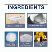 Drain Clearing Powder, For Unclogging Bathroom And Kitchen Drains, Dissolves Blockages, Removes Odors, Cleaning Agent