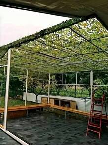 Tela ligera de camuflaje para dar sombra, con 80% de protección solar, plegable, adecuada para acampada, picnic en la playa, pabellones, ocio al aire libre en balcones, barreras de privacidad y coberturas exteriores