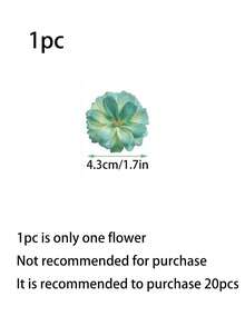 20/10/1pc-Floweroyal 仿真花组合，紫色混合丝绸花，包含非洲菊和玫瑰，带茎，适合 DIY 婚礼新娘捧花、婴儿派对、插花、餐桌摆饰、家居装饰 - 淺綠色 - 查看 6
