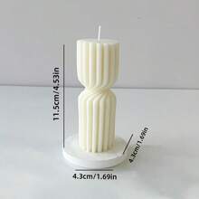 1 pièce Bougie parfumée créative nordique minimaliste à rayures, bougie cylindrique décorative géométrique en couleur unie faite à la main, convient pour la décoration de bougie, les cadeaux de bougie, la bougie en cire de soja, l'ensemble de bougies, le support à bougie, la bougie d'anniversaire, les cadeaux pour amis, les cadeaux pour femmes, la décoration intérieure, les cadeaux d'hiver, la décoration de cadeau, la bougie mignonne, la bougie aromathérapie