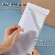 100 Pack Clear Self-Adhesive Packing List Pouches With Top Loading Design Shipping Label Sleeves & Packing Slip Envelopes,Back To School,School Supplies - Multicolor - View 10