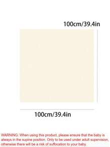 100*100cm 1 pièce Couverture fine douce et confortable pour bébé avec motif étoiles et lune dorées, serviette de bain pour nouveau-né, lange respirant et absorbant, couette fine pour bébé