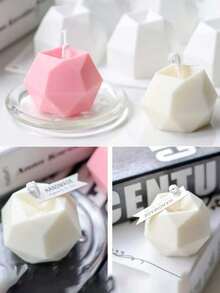 1pc 8-Cavity Multifunctional Silicone Puzzle Mold, DIY Cake, Bread, Soap Baking Mold - White - View 2