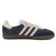 Adidas Originals 男鞋女鞋板鞋 中性低筒通勤鞋 SAMBA OG 輕鬆舒適運動休閒鞋 JI3217 - 極光墨水藍/乳白色/樹脂黃 - 查看 4