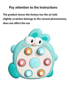 1pc Hammerhead Rabbit Whack-A-Mole Toy, Funny Interactive Game, Early Education Toy For Toddlers, Boys & Girls Aged 3+, Battery-Free - Cute Green Rabbit Playing Whack-a-mole (with a Hammer) - View 9