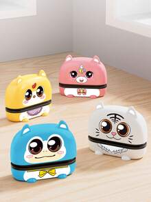 1 Stück schwarze süße Cartoon-Namens-Stempel aus wasserfestem Kunststoff für Kleidung, personalisiert für Studenten und Geschäftsnutzung, individueller Namens-Stempel für Kleidung, handschriftliche Unterschrift-Stempel, Siegel, kompakt, bügelfrei, individuell, einzigartiges ideales Geschenk für sie, Schüler, Arbeiter zu Jahrestagen, Geburtstagen, Zuhause, Schule, Urlaubsstimmung, Schüler der Sekundarstufe I und II, Studenten, Erstsemester, Zweitsemester