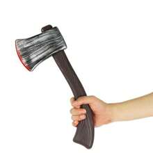 3pcs Halloween Plastic Weapon Simulation Axe Sickle Role-Playing Stage Performance Chainsaw Horror Prop Halloween Costume Prop (Random Style)(Some Minor Flaws, Don't Take Pictures If You Mind)