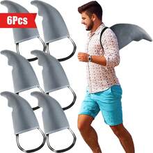 可爱的灰色鲨鱼鳍服装配饰 - 易于佩戴，适合角色扮演、万圣节、情人节和狂欢节服装 - 有趣的设计，万圣节主题派对必备，时尚的款式，耐用的材质，节日派对装饰 - 彩色 - 查看 7