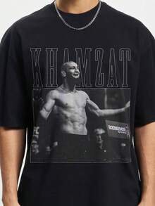 Khamzat Chimaev Fighter T-Shirt Unisex 100% Cotton Streetwear New Arrival Shipping Various Colors!! PLUS SIZE - màu đen - Xem 2