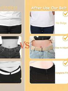 1pc Women's Elastic Waist Belt For Summer - Elastic Waistband, Adjustable Flat Buckle Belt - Jeans Dress Elastic Waist Belt, Suitable For Summer, School, Autumn, Halloween