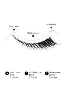 Natural Look Fake Eyelashes False Eye Lashes DailyStrip Cross Clear Band Wholesale Lashes InvisibleThin Band Cute Lash For Wedding Daily Work EyeMakeup 5 Pairs