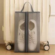 1pc Outdoor Handheld Shoe Bag, Multi-Functional Beach Bag With See-Through Breathable Mesh Storage For Home Shoes - Multicolor - View 6