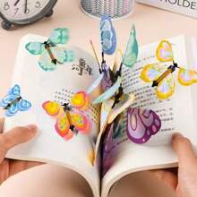 Fliegender Schmetterling Zauberkunststück - Schmetterling fliegende Bühnendeko, Spielutensilien, kann als Windspiel oder Lesezeichen verwendet werden, interaktives Unterhaltungsspiel, zufällige Farbe & Stil