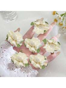 10pcs/1set Ambience Seaside, Beach, Sweet Hairpin, Sweet Forest, Flower Hairpin, Mini Small Side Clip, Cute Flower Side Clip, Bangs, Alligator Hair Clip, Hairpin Hair Clips Claw Clips Hair Barrettes