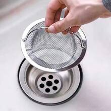 1PC 201 Stainless Steel Sink Filter Basket - Garbage Food Residue/Hair Collector Suitable For Efficient Dishwashing, Vegetable Juice Washing, Standard Sink Universal, Easy To Clean Grid Design, Easy To Clean Material, Essential For Modern Home Use - Multicolor - View 9