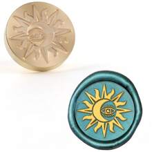 CYFUN DESIGN 1 PC Minimalist Floral Series Wax Seal Stamps 25mm Solid Brass Engraved Fire Lacquer Stamp Heads NO Handle For Decorating Notebook Gifts And Greeting Cards (Lilies, Spring Branches, Flower Bushes, Chimes Patterns) Back To School,Back To School,School Supplies