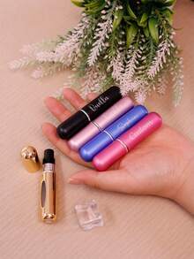 自定义名称香水瓶、个性化旅行香水瓶可再填充、定制迷你香水瓶、可定制新娘派对礼物、生日礼物、伴娘礼物、多功能、旅行、便携、液体瓶、适合男士、女士、闺蜜、女朋友、男朋友、同事、精美、独特的礼物 - 5ml - 查看 5