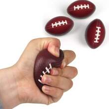 9cm Sponge PU Foam Ball, Stress Relief Squeeze Ball Toys, Coffee Bean & Rugby Ball Designs