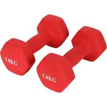 Endless Neoprene Coated Fixed Dumbbell for Gym Exercises | Material : Iron with Vinyl Coat | Weights for Women and Men