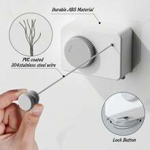 1pc Retractable Laundry Drying Rope, Invisible Clothesline Dryer Rack