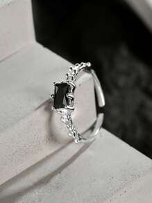 Anillo abierto zirconia cúbica