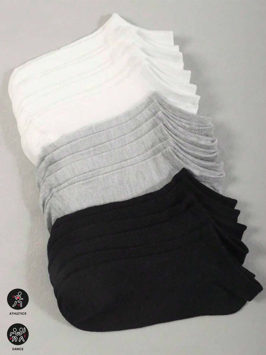 [Cantidad] pares de calcetines unisex cómodos, suaves, transpirables y antibacterianos con forro de punto - Regalo del Día de la Madre, adecuados para mujeres y hombres, transpirables, resistentes al olor, elásticos y suaves, en unicolor de moda, adecuados para primavera, verano, otoño e invierno, para uso casual, diario y actividades de yoga