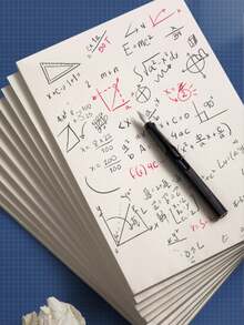 100页/本 A5 加厚耐用空白素描本 - 适用于数学、工程和绘图 - 非常适合学生和专业人士备考、日常使用，纸张耐用，也是万圣节和圣诞节送给朋友的好礼物 - 草稿本 - 查看 5