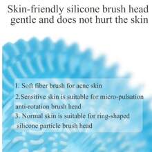 3 In 1 Battery Operated Electric Cleansing Brush Rotating Cleansing Brush Facial Spa System Deeply Clean Tool
