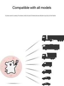 2PCS Cute Line Puppy Car Interior Decoration Car Cup Mat Car Goods Water Cup Mat High Beauty Car Interior Accessories Couple