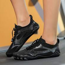 2025年新款加大码男女沙滩鞋，海边游泳鞋，女式户外速干凉鞋，防滑涉水鞋 - 黑色 - 查看 7