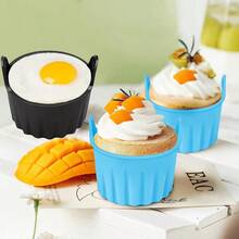 Air Fryer Baking Cups, Silicone Baking Molds, Muffin Cake Molds, Egg Tart Molds, Kitchen Accessories, Baking Tools, DIY Supplies - Boiled Egg Mold - View 10