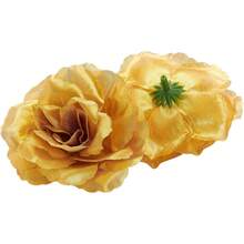60/80 chiếc hoa hồng nhân tạo màu vàng, hoa đầu hoa hồng có thân hoa hồng ngọc lục bảo nhân tạo số lượng lớn - Hoa hồng lụa giả cho bó hoa cưới, tiệc, trang trí nhà, đồ trang trí trung tâm bàn, quà tặng trang trí Ngày Thánh Patrick - Vàng - Xem 8