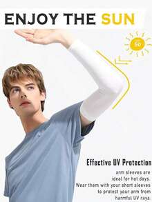 4 Pairs Sun Protection Cooling Compression Arm Sleeves - Cover - Unisex Youth Sun Block Arm Sleeves, School Halloween Accessory Winter Gloves - Multicolor - View 2