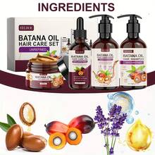 EELHOE Batana Oil Hair Care Gift Set (4-Piece/8-Piece) - Complete Hair Maintenance With Shampoo, Conditioner, Hair Mask & Scalp Oil, Nourishing Formula For All Hair Types, The Best Gift - Birthday/Halloween/Christmas - 棕色 - 查看 5