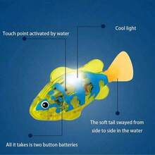 1 件/4 件电动游泳小丑鱼，带光传感器，逼真的机器人水族馆装饰，猫玩具，鱼饵，青少年电子宠物 - 彩色 - 查看 9
