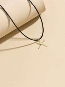 1 pezzo Elegante e delicato gioiello collana a forma di stella marina alla moda per donne