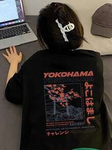 200g Pure Cotton T-Shirt 2025 Summer Ladies New Short Sleeve Pure Cotton Holiday Pattern Short Sleeve Round Neck Couple Wear Small Shirt Tops - 黑色 - 查看 4