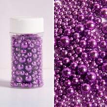 3oz/85g Pearl Sugar Sprinkles, For Cake Decoration, DIY Cake Decorating, Mixed With Metallic Sugar Sprinkles, Suitable For Cakes, Candies, Cupcakes, Macarons, Ice Cream And Various Decorations, Also Applicable For Weddings, Valentine's Day, Halloween, Christmas And Other Occasions, For Decoration Only, Not Edible - Multicolor - View 34