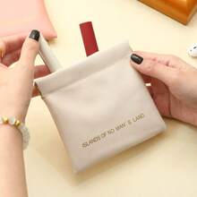 1pc PU Cosmetic Bag, Travel Storage Pouch - Large Capacity Toiletry Bag, Portable Organizer Bag, Big Storage Bag For Travel, Makeup, Organize Belongings. Foldable, Waterproof, Dustproof. Suitable For Storing Makeup Brushes, Eyeshadow, Makeup Sponges, Lipsticks, Blush, Etc. Can Be Used For Travel, Vacation, Business Trip, Home. Good Gift For Mom, Girlfriend, Sister.Travel Essentials Vacation Summer Holiday Back To School School Stuff Bag For School Travel Bag For Women Makeup Bag For Travel - Beige - View 10