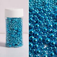 3oz/85g Pearl Sugar Sprinkles, For Cake Decoration, DIY Cake Decorating, Mixed With Metallic Sugar Sprinkles, Suitable For Cakes, Candies, Cupcakes, Macarons, Ice Cream And Various Decorations, Also Applicable For Weddings, Valentine's Day, Halloween, Christmas And Other Occasions, For Decoration Only, Not Edible - Multicolor - View 36