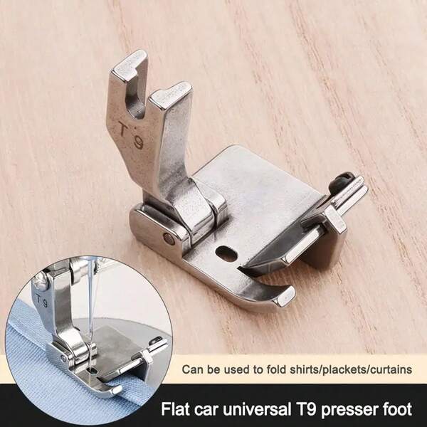 1pc Home Sewing Machine Multi-Function Press Foot - Universal Sewing Tool With Linear Positioner For Accurate Alignment