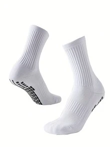 3/6 Pairs Of Mixed Color Men's Sports Socks, Enhancing Grip - Moisture Wicking Fabric _ Suitable For Football, Basketball, And Running. - Multicolor - View 8