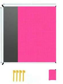 1 件超大沙滩毯，超大尺寸沙滩巾，可折叠野餐垫带口袋，轻便便携沙滩垫，速干户外野餐毯，耐用防沙沙滩巾，适合野餐、旅行、露营和徒步旅行，让您尽情享受无干扰的沙滩时光（尺寸 100*145cm→300*300cm，附赠 1 个收纳袋和 4 个地钉），全年可用，节省空间，易于携带。 - 玫紅色 - 查看 6